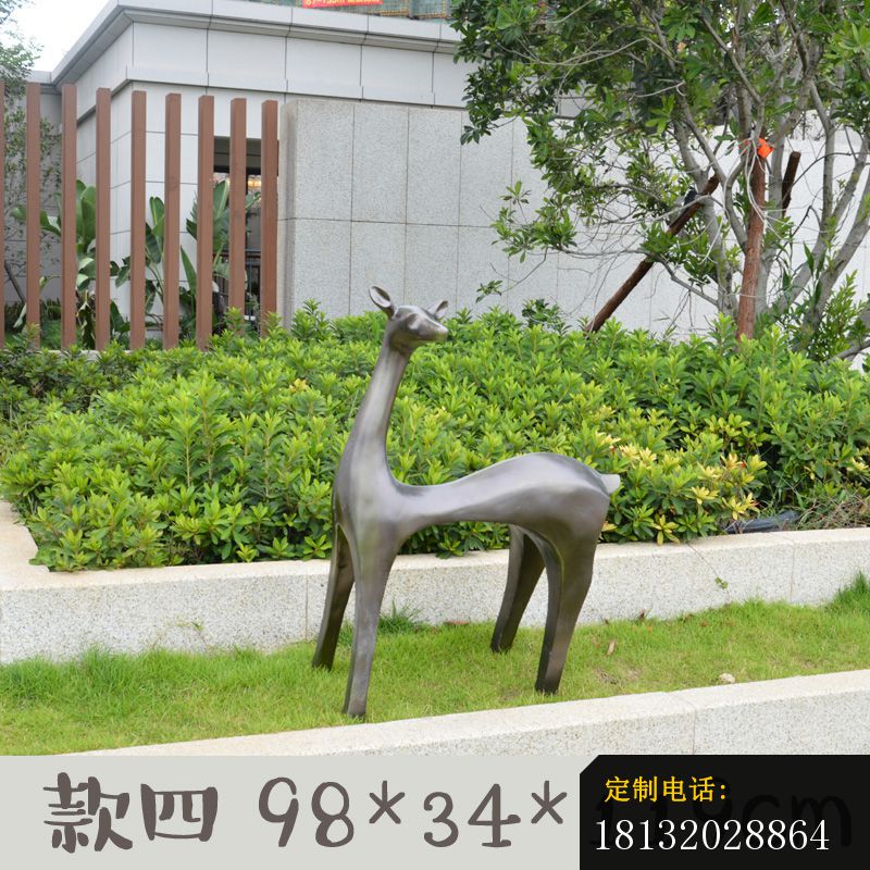 别墅抽象小鹿铜雕 (1)_800*800