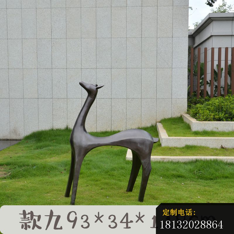 别墅抽象小鹿铜雕 (5)_800*800