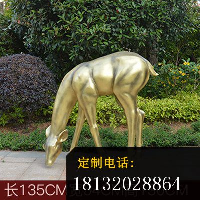 别墅庭院铜鹿雕塑 (3)_400*400