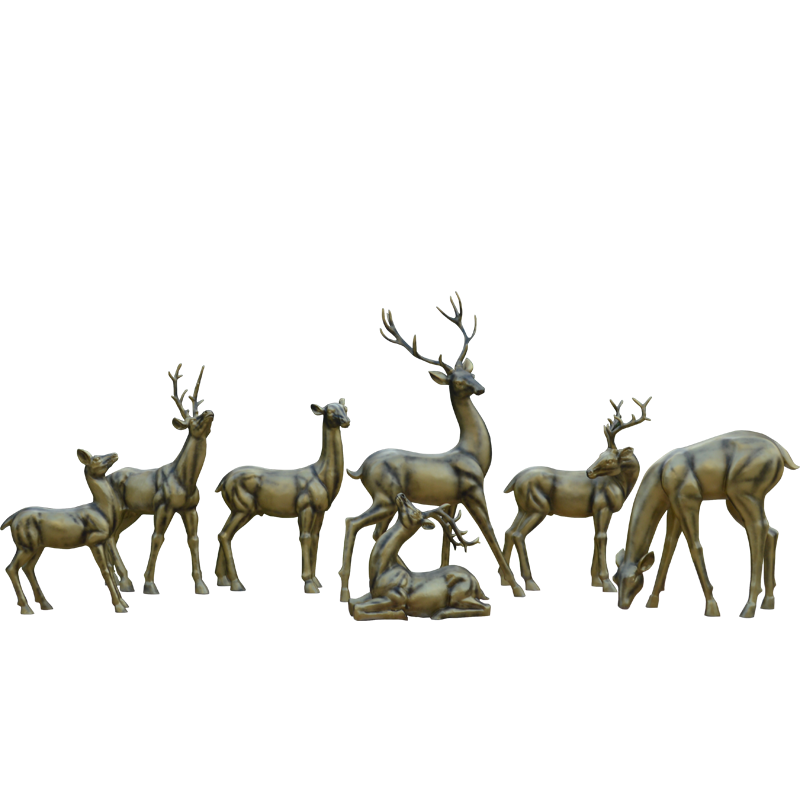 别墅庭院铜鹿雕塑 (7)_800*800