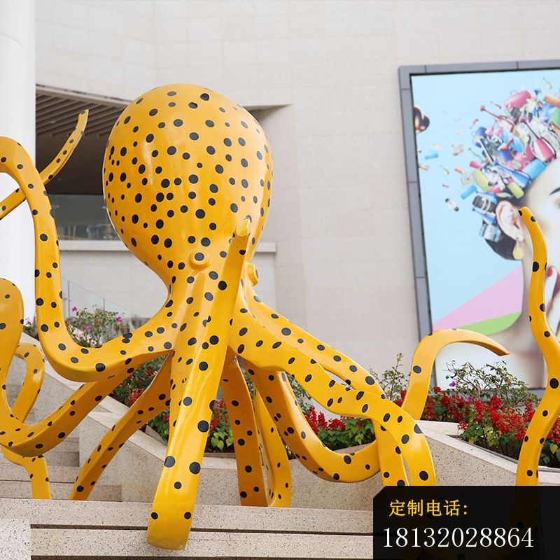 不锈钢抽象八爪鱼雕塑 (3)_800*800