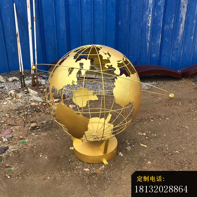不锈钢地球仪抽象雕塑_800*800