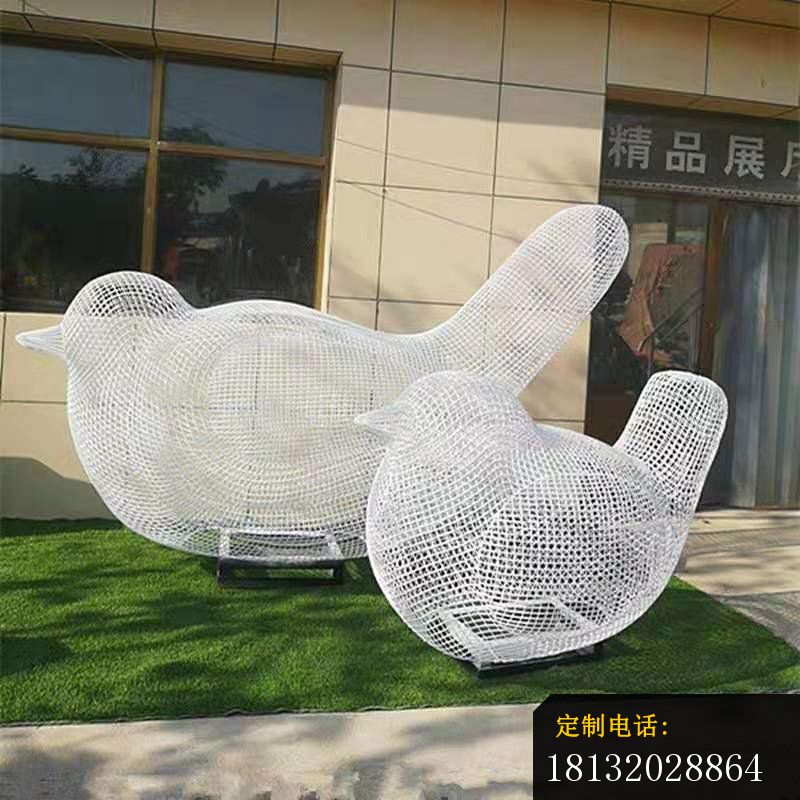 不锈钢镂空鸟雕塑 (1)_800*800