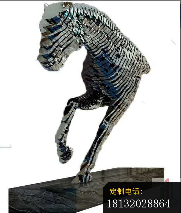 不锈钢螺纹半身马雕像_620*728