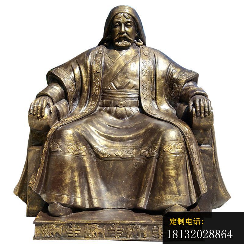 成吉思汗伟人铜雕_800*800