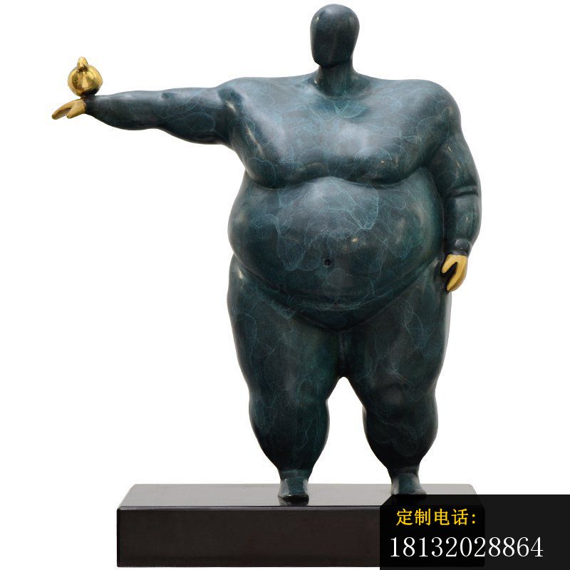 抽象胖子铜雕_800*800