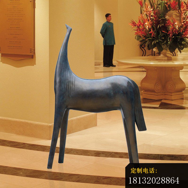 抽象情侣马铜雕 (1)_800*800