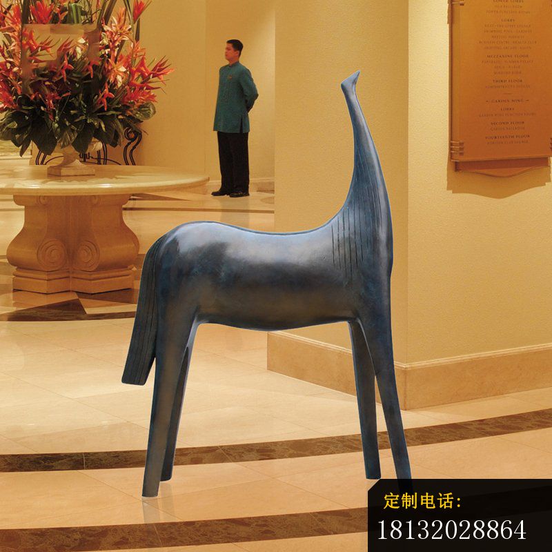 抽象情侣马铜雕 (2)_800*800