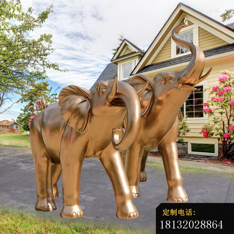 大象组合铜雕 (1)_800*800