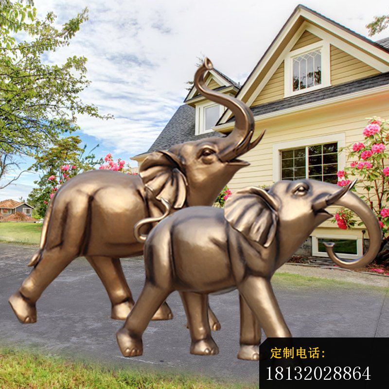大象组合铜雕 (2)_800*800