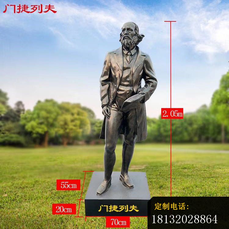 俄国科学家门捷列夫铜雕_750*750