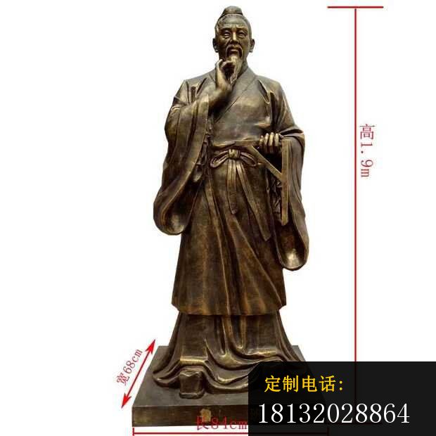 古代鲁班人物铜雕 (1)_620*620