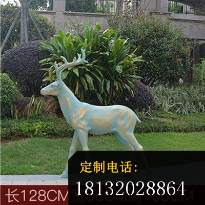 户外公园青铜鹿雕塑 (2)_400*400