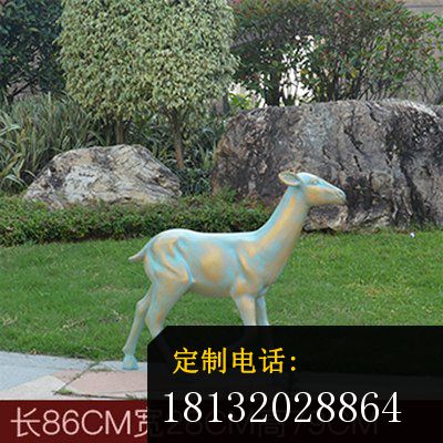 户外公园青铜鹿雕塑 (4)_400*400