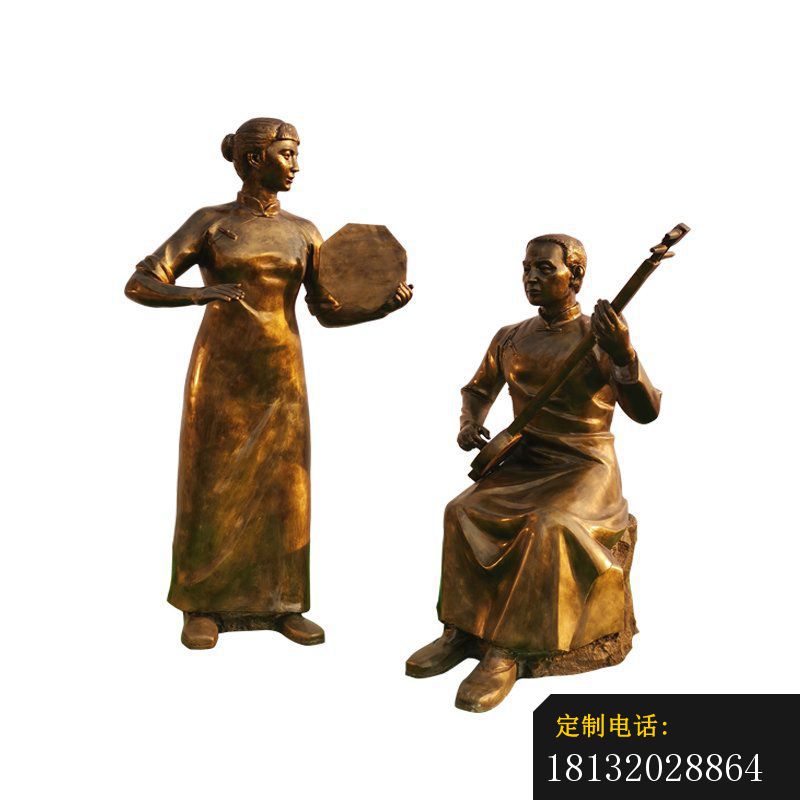 街边曲艺人物铜雕 (1)_800*800