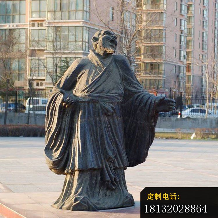 街景毛遂自荐铜雕_750*750