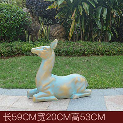户外公园青铜鹿雕塑  