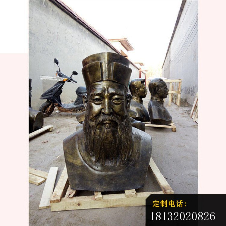 校园古代文学家欧阳修头像铜雕_750*750