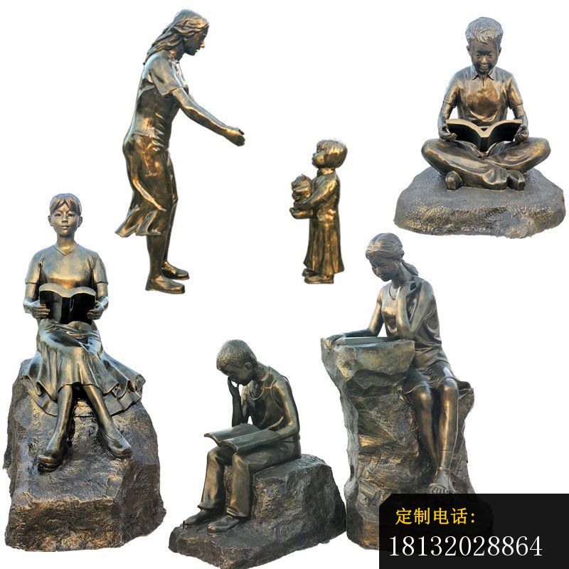 校园读书人物铜雕 (11)_800*800