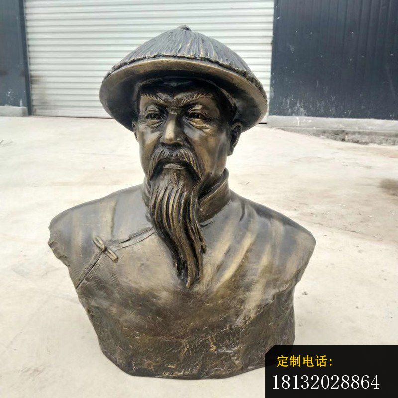 校园林则徐胸像铜雕_800*800