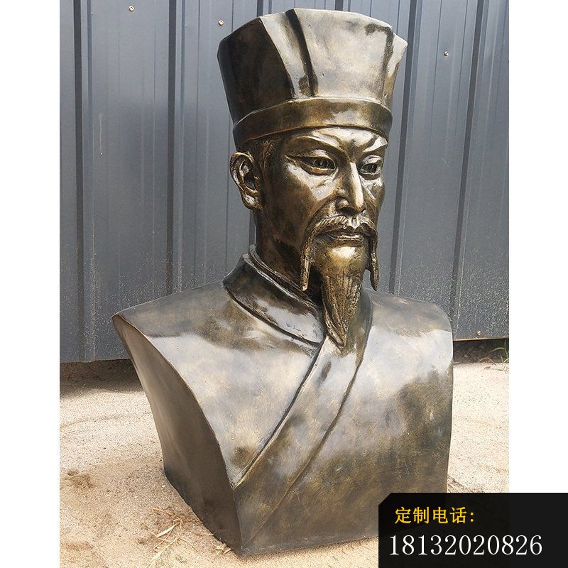 校园古代名人欧阳修头像铜雕_800*800