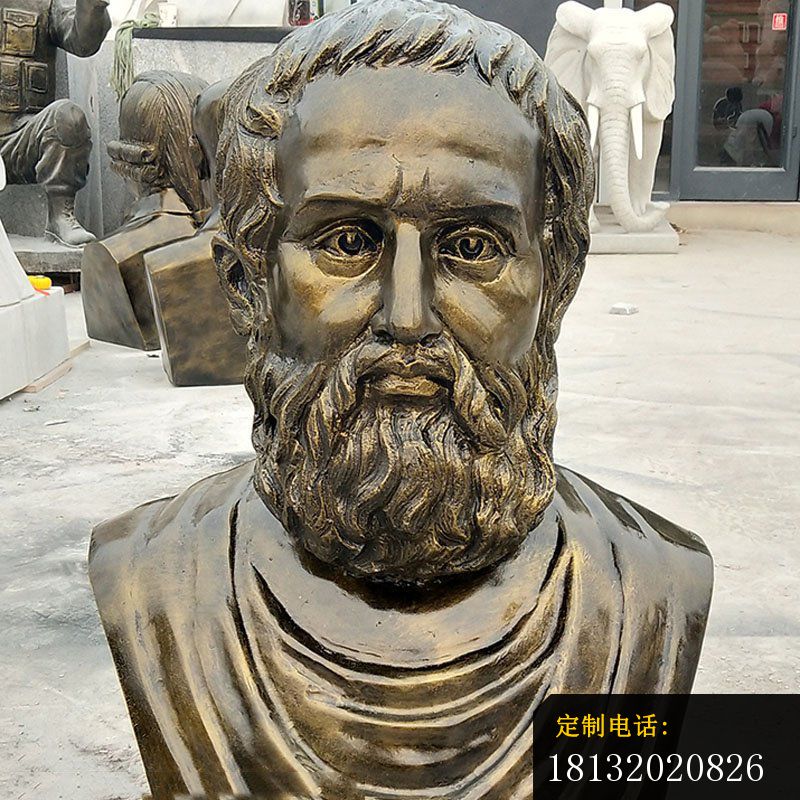 校园西方名人哲学家柏拉图头像雕塑_800*800