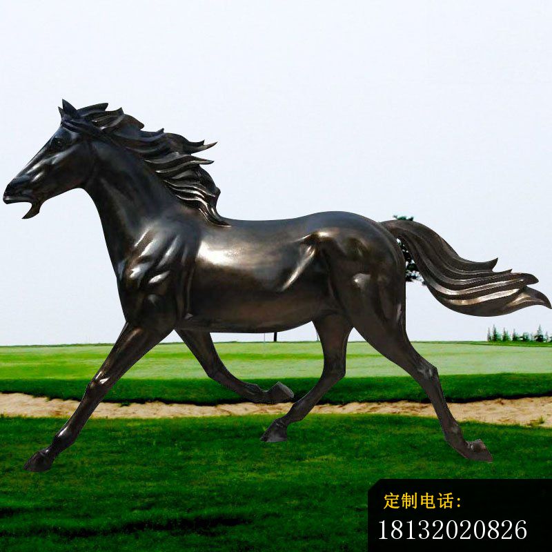 奔跑的马铜雕 (2)_800*800