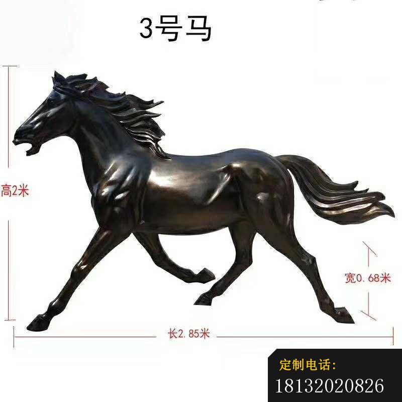奔跑的马铜雕 (3)_800*800