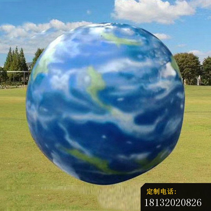玻璃钢彩绘地球雕塑_800*800