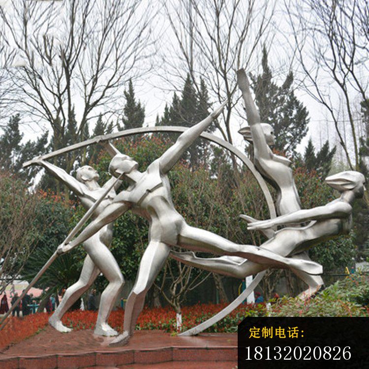 不锈钢奥运会运动项目人物雕塑_750*750