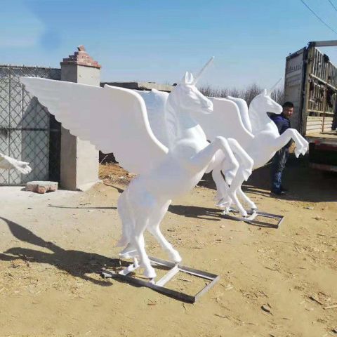 玻璃钢独角兽飞马雕塑