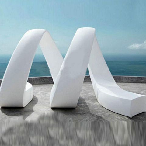 玻璃钢螺旋形座椅雕塑