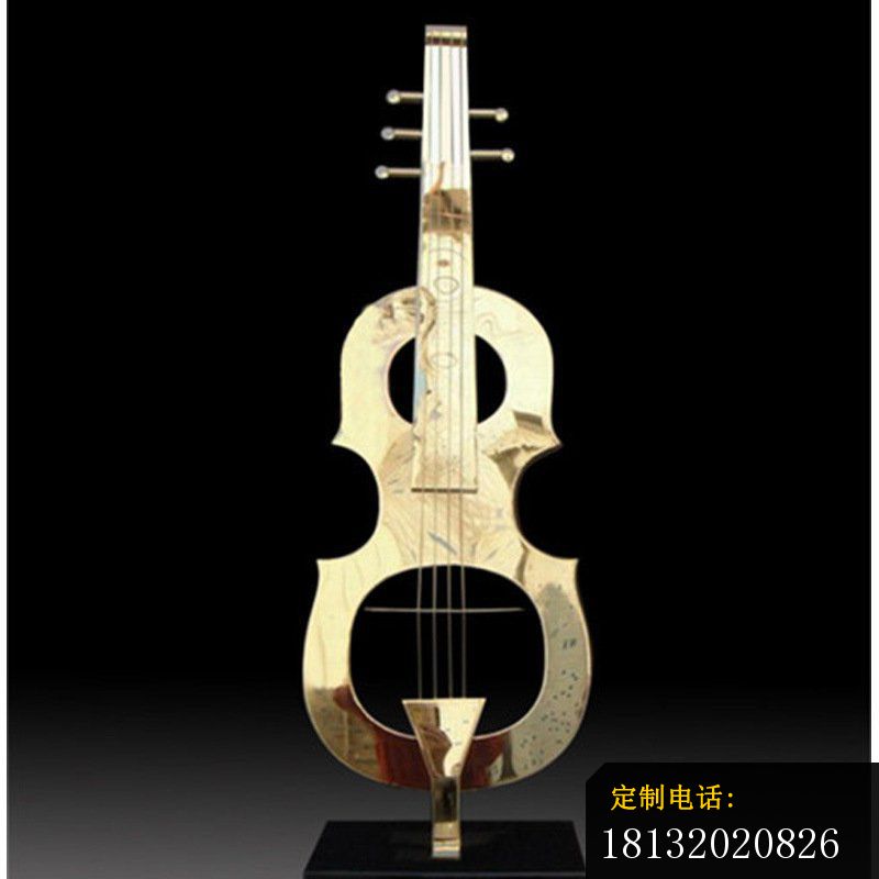 不锈钢大提琴雕塑_800*800