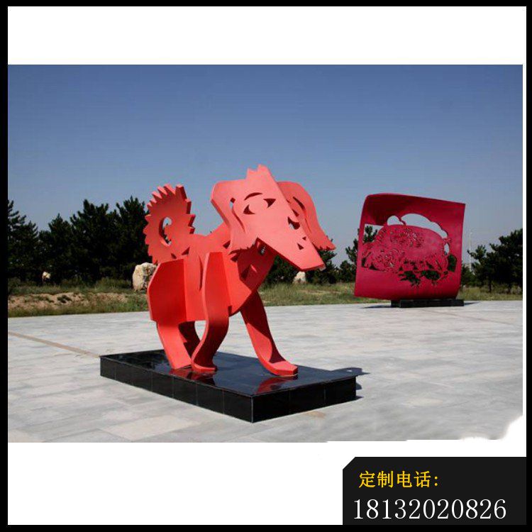 不锈钢剪纸12生肖动物雕塑 (1)_750*750