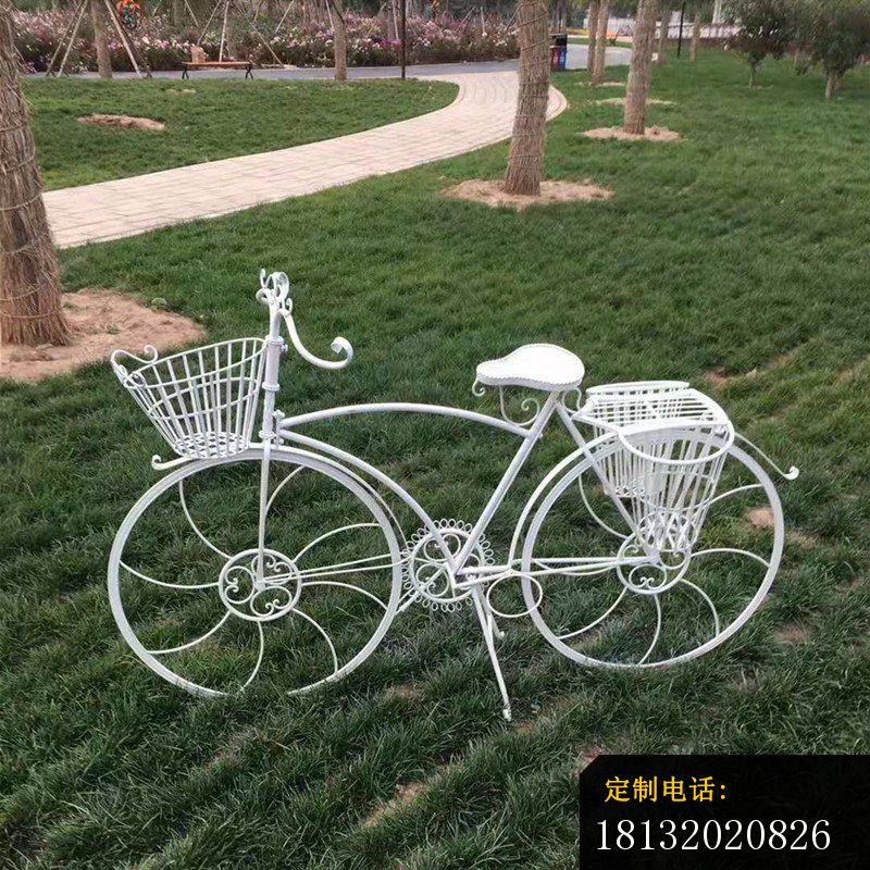 不锈钢喷漆自行车雕塑 (2)_800*800
