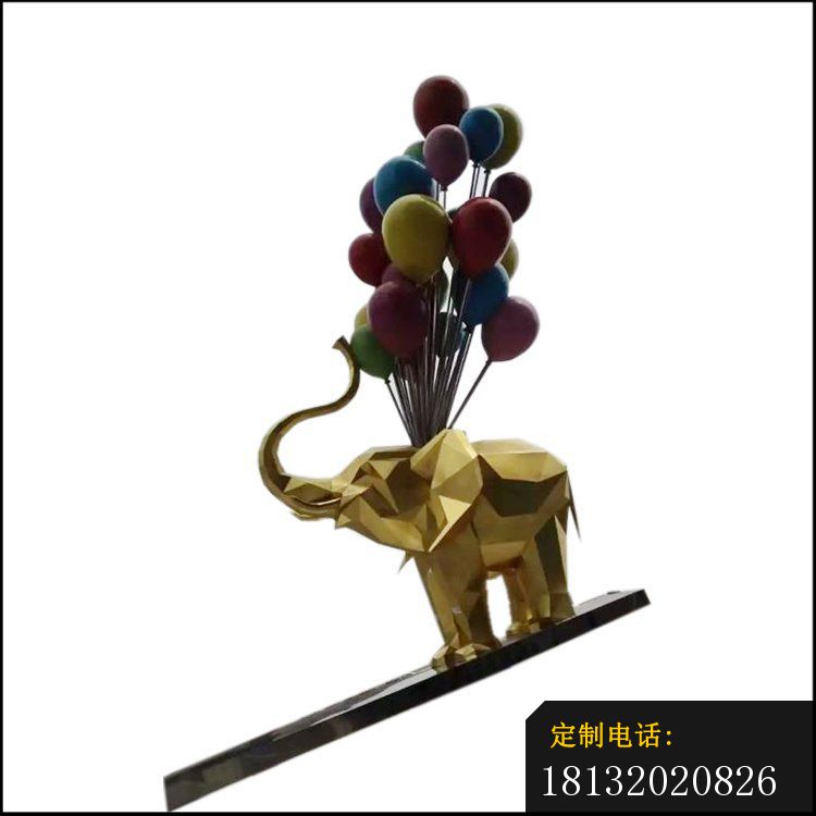 不锈钢跷跷板气球大象_750*750