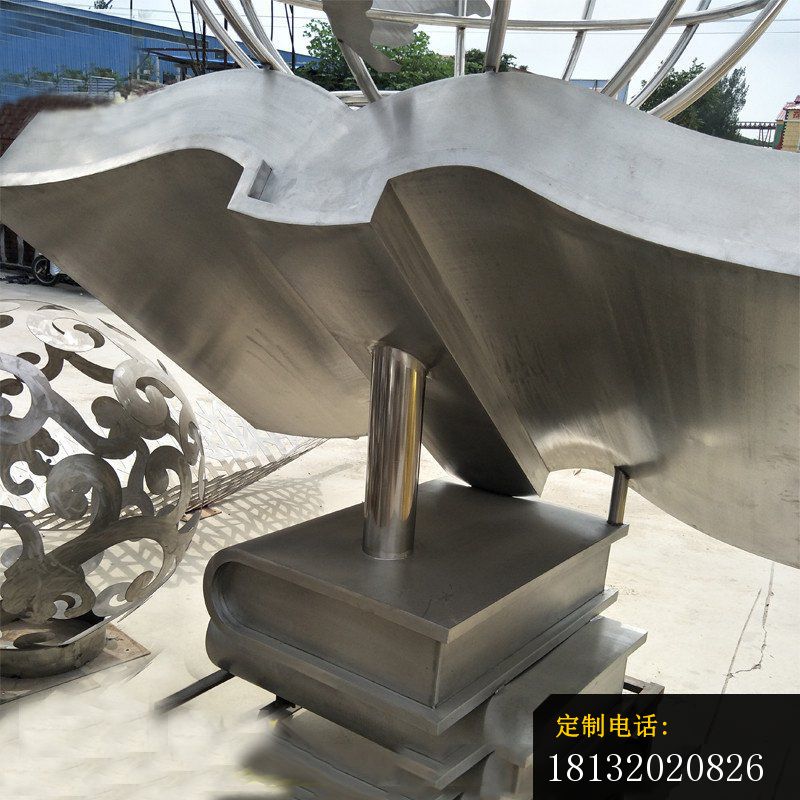 不锈钢书籍地球雕塑 (3)_800*800