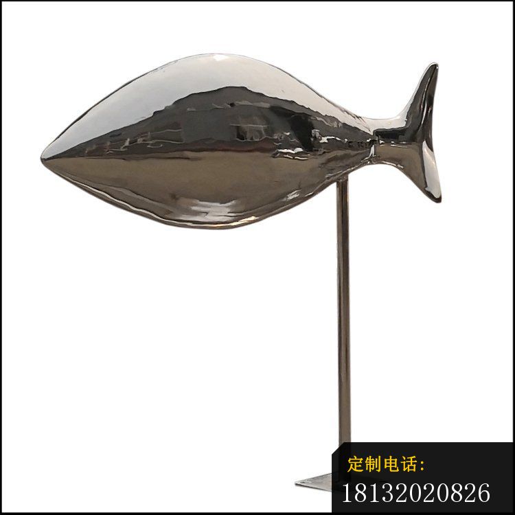 镜面不锈钢抽象鱼雕塑_750*750