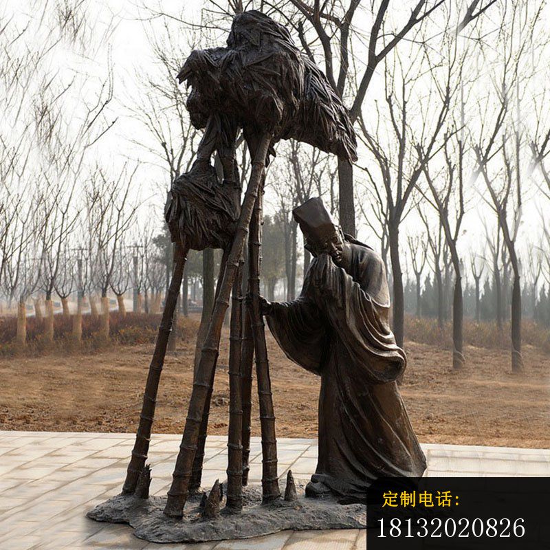 二十四孝哭竹生笋铜雕_800*800