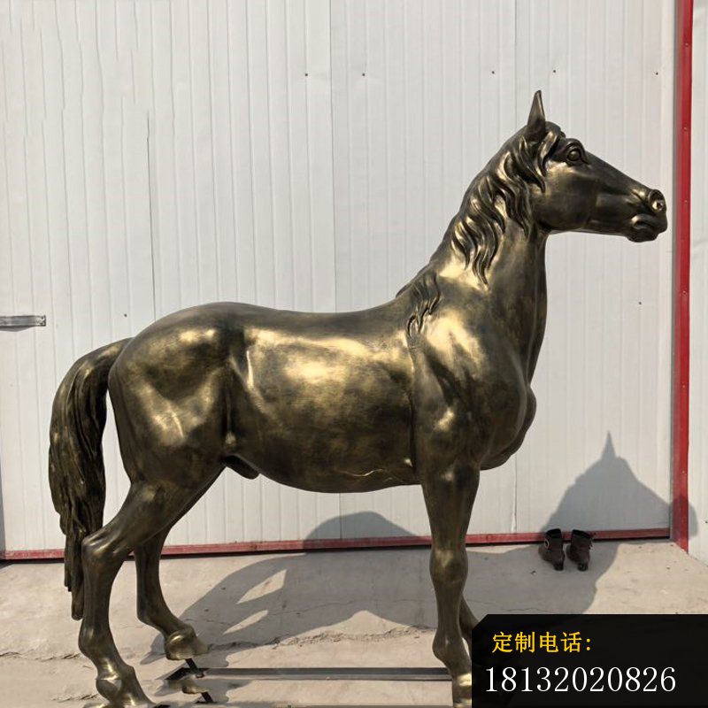 公园动物铜雕马 (2)_800*800