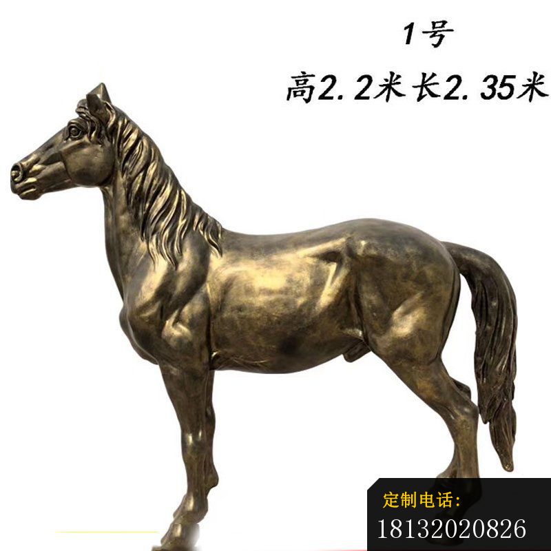 公园动物铜雕马 (1)_800*800