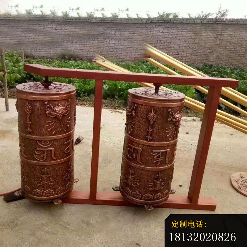 宗教庙宇转经筒铜雕_800*800