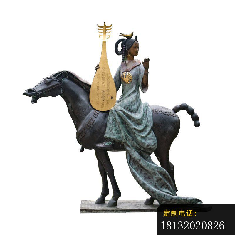 昭君出塞王昭君铜雕 (2)_800*800
