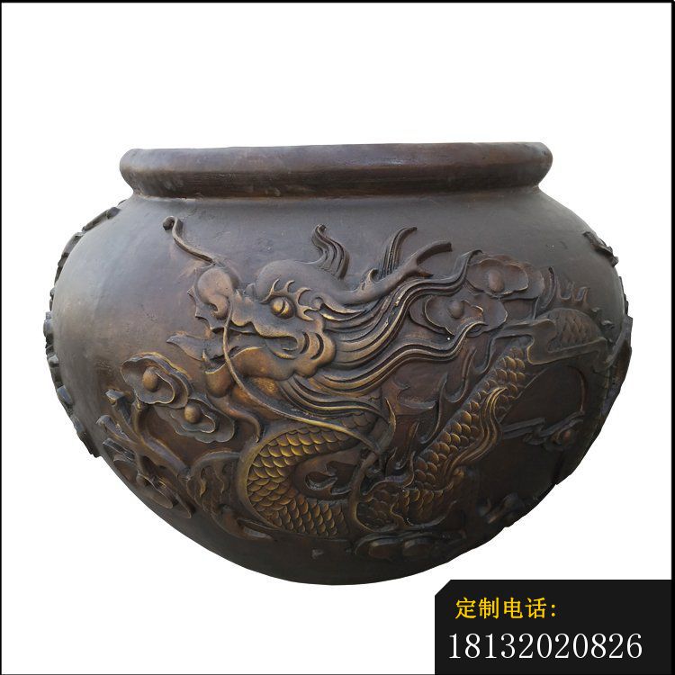 龙浮雕铜水缸_750*750
