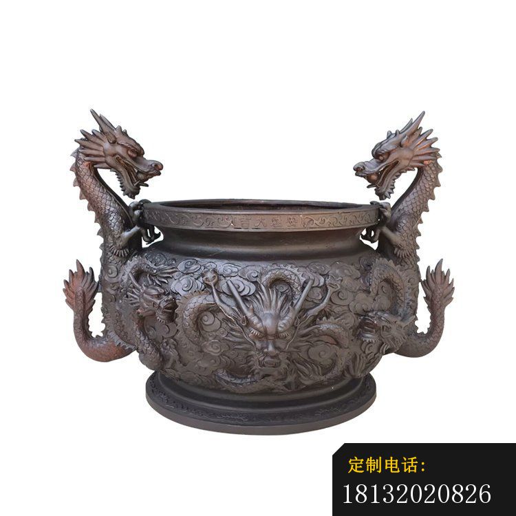龙浮雕铜水缸 (2)_750*750