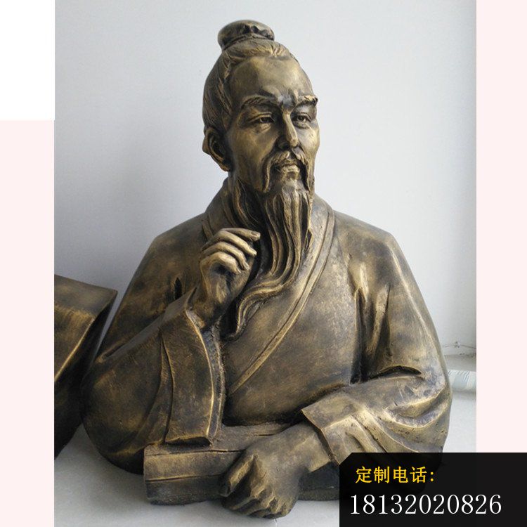 古代名医张仲景胸像铜雕 (2)_750*750