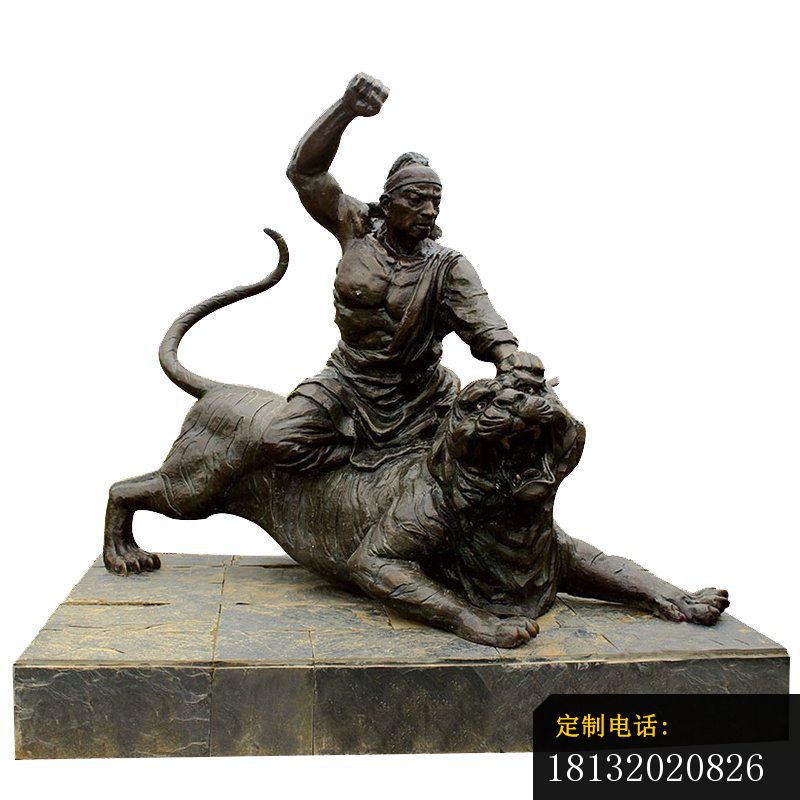 武松打虎铜雕_800*800