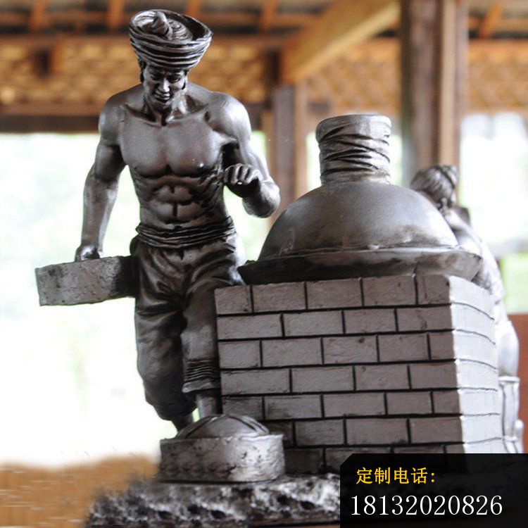 制作普洱茶人物铜雕_750*750