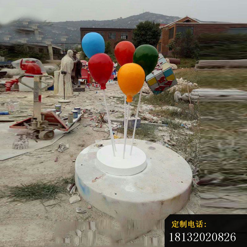 商场玻璃钢彩色气球雕塑 (3)_800*800