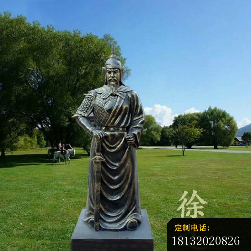古代名将徐达铜雕像_800*800